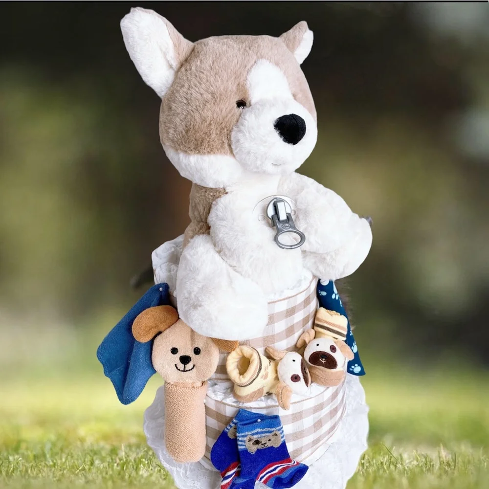 Puppy Diaper Cake